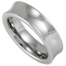 6mm Tungsten Concave Wedding Ring