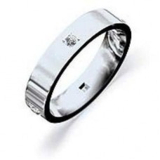 0.12ct Vs/de Palladium Wedding Band