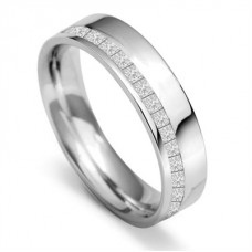 5mm Full Set Princess Diamond Wedding Ring