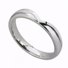 3mm Court Shaped Wedding Ring