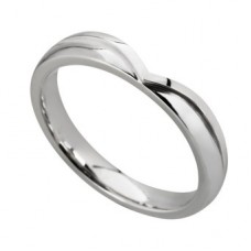 3mm Court Shaped Wedding Ring
