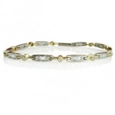 Modern Baguette Diamond Designer Bracelet