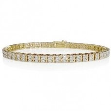 Double Row Diamond Tennis Bracelet