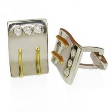 Round Diamond Cufflinks