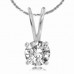 Classic 4 Claw Round Diamond Pendant
