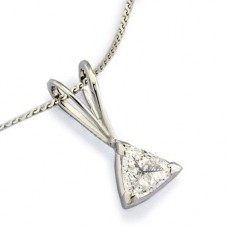 Trillon Cut Diamond Solitaire Pendant