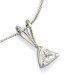 Trillon Cut Diamond Solitaire Pendant