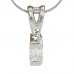 Emerald Cut Diamond Solitaire Pendant