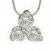 Modern Round Diamond Trilogy Pendant