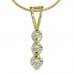 Classic Round Diamond Trilogy Pendant