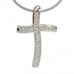 0.37ct Si/g Round Diamond Cross Pendant