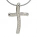 0.36 Si/f Round Diamond Cross Pendant