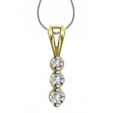 0.58ct Si/g Round Diamond Trilogy Pendant