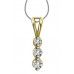 0.58ct Si/g Round Diamond Trilogy Pendant