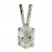 Oval Diamond Solitaire Pendant