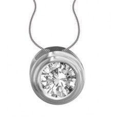 0.35ct Vs2/g Round Diamond Pendant