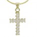 0.62 Si2/g Round Diamond Cross Pendant