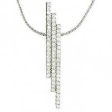 0.93ct I1/g Round Diamond Cluster Pendant
