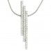 0.93ct I1/g Round Diamond Cluster Pendant