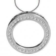 0.91ct Vs/fg Round Diamond Designer Pendant