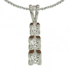 Modern Princess Diamond Trilogy Pendant