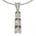 Modern Princess Diamond Trilogy Pendant