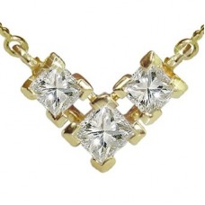 Unique Princess Diamond Trilogy Necklace Unique Princess Diamond Trilogy Necklace