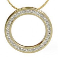 Round Diamond Designer Pendant