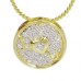 Round Diamond Cluster Pendant