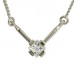 Princess Cut Diamond Necklace
