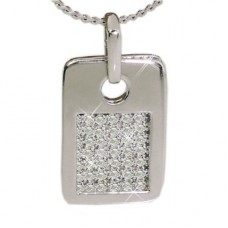 Round Diamond Cluster Pendant