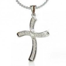 0.35ct Si/ef Round Diamond Cross Pendant