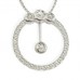 Round Diamond Designer Cluster Pendant