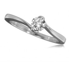 Sgl Certified 0.28ct I1/g Round Diamond Solitiare Ring