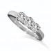 0.45ct Fg/si Round Diamond Trilogy Ring