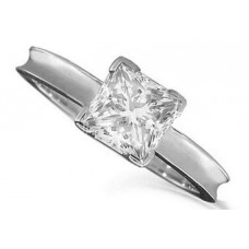 0.25ct I1/h Princess Cut Diamond Solitaire Ring