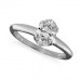 0.47ct H/si1 Oval Diamond Solitaire Ring