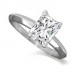 Knife Edge Radiant Diamond Engagement Ring