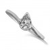 0.40ct Si/g Pear Diamond Ring