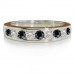Round Eternity Black Diamond Ring