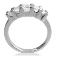 0.50ct I1/g Princess Diamond Half Eternity Ring
