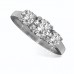 0.51ct Si2/g Round Diamond Trilogy Ring