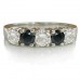 Round Eternity Black Diamond Ring