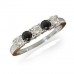 Round Eternity Black Diamond Ring