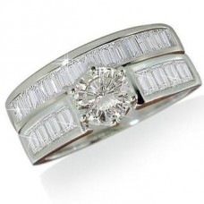 Diamond Shoulder Set Ring With Matching Band