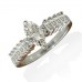 Marquise Diamond Shoulder Set Ring