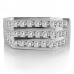0.86ct Si/fg Diamond Set Men's Ring