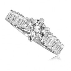 Shoulder Set Diamond Engagement Ring