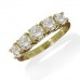 5 Stone Round Diamond Half Eternity Ring