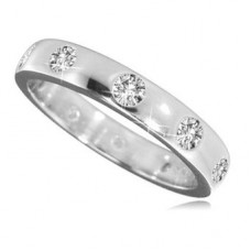 0.50ct Si/f Round Diamond Wedding Ring